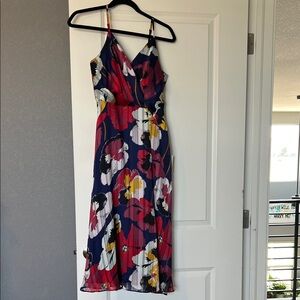 Lulu's Vibrant Floral Midi Dress